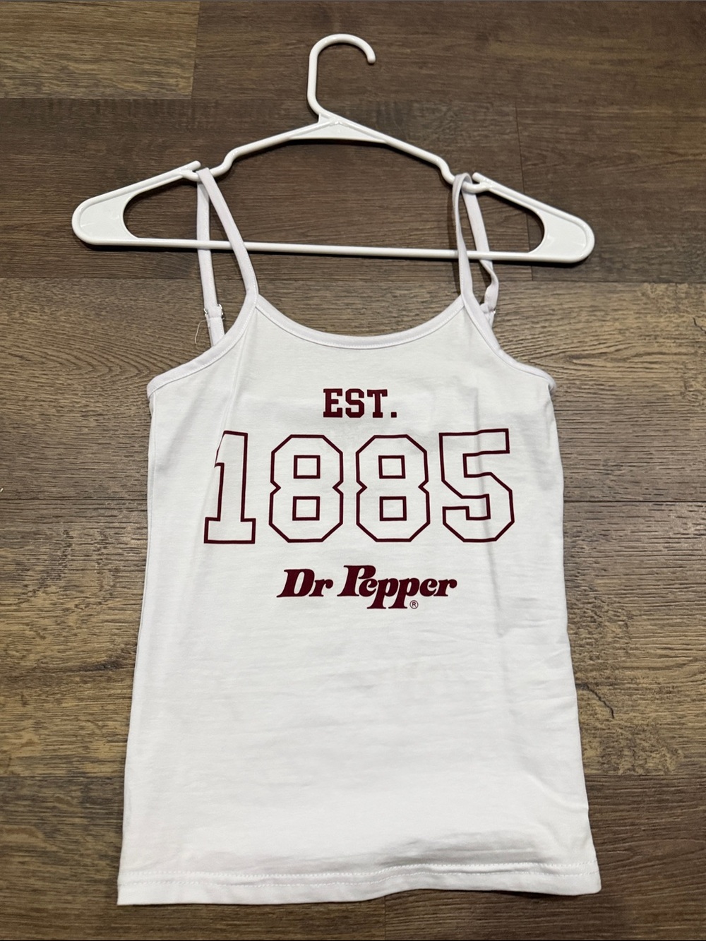 Dr Pepper White 'EST. 1885' Women's Tank Top